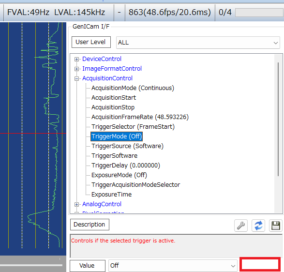 カメラの設定を変更することができない