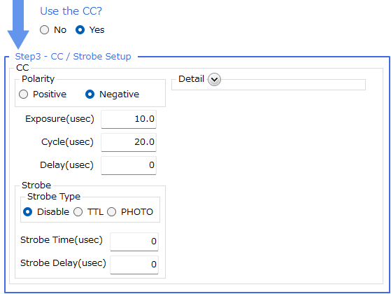 Step3のExposureとCCCycle Step3のExposureとCCCycle