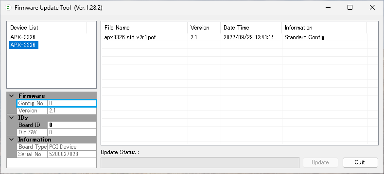 APX-3326A_FirmwareUpdateTool APX-3326A_FirmwareUpdateTool
